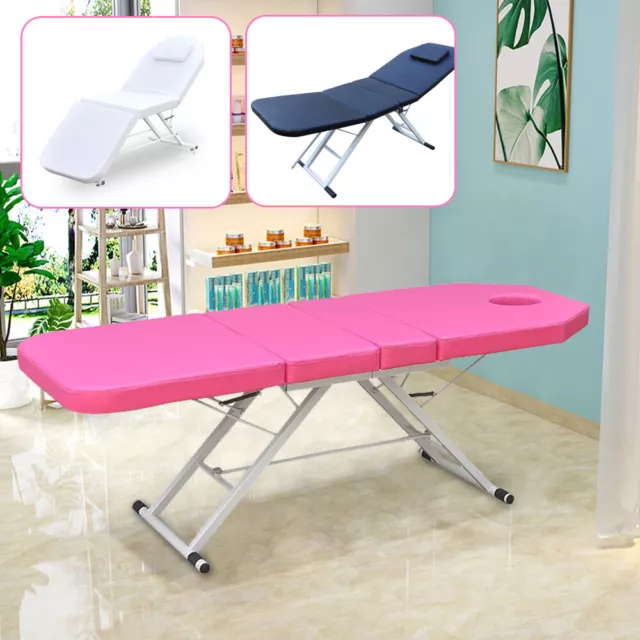 Klappbar Massageliege SPA Salon Bett 3 Zonen Klappbar PVC Kosmetikliege 3-Farbe 2