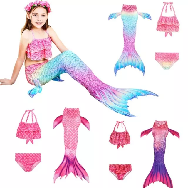 Costume da bagno Nuotabile Coda da sirena per bambini Set bikini For Children