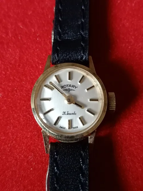 -50% Bellissimo orologio da donna Rotary in oro 9 kt. - anni '70 - funzionante!