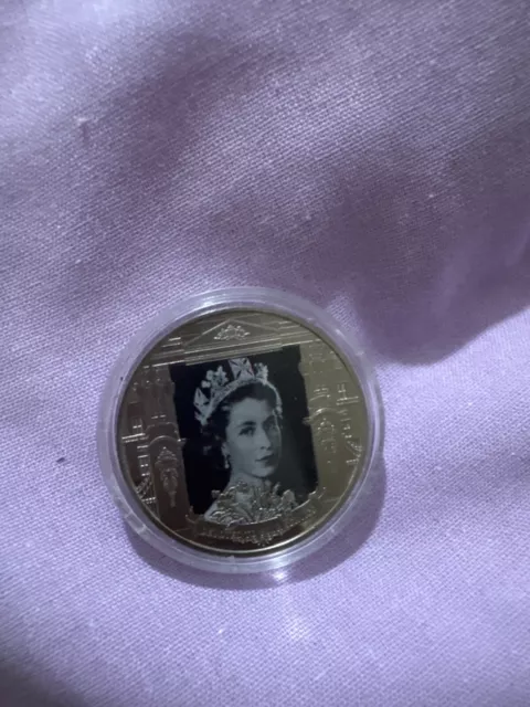 2022 Gibraltar Half Crown Coin Queen Elizabeth II 'Devoted To Your Service' 3