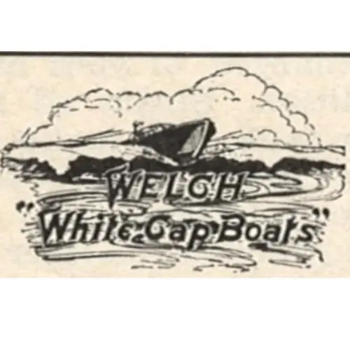 Welch Boat Co Milwaukee Wisc Vintage 1940 Print Ad White Cap Boats Kit Diy Wood