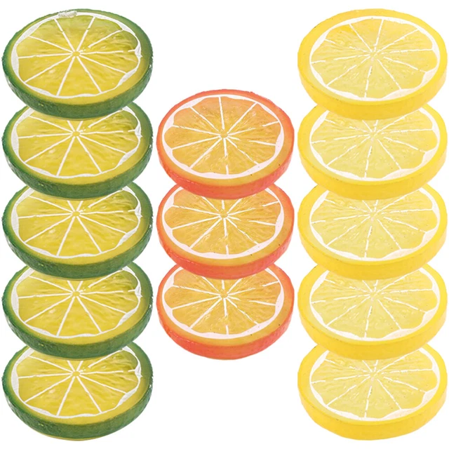 Fette Di Limone Finto In Plastica - Decorazione Realistica Per Feste E Casa - Foto 7
