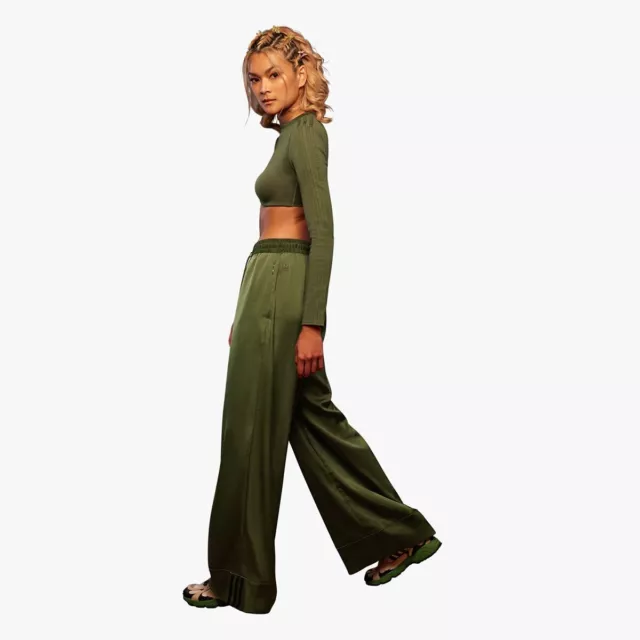 ADIDAS X IVY Park Beyoncé Collection Long Sleeve Crop Top Khaki XS UK 4 ...