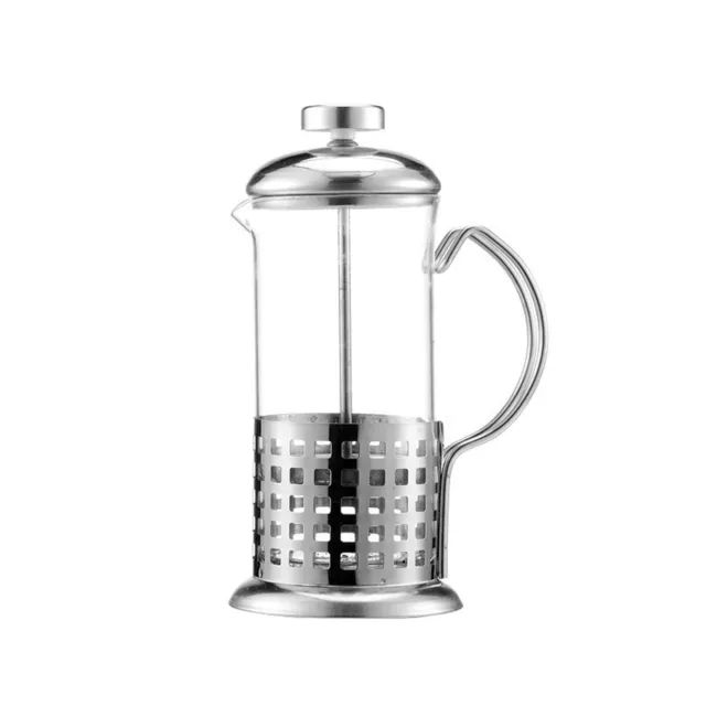 High Borosilicate Glass Kettle Portable 350ml Stainless Steel Coffee Maker