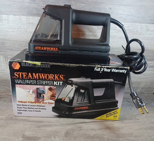 BLACK & DECKER Steamworks Wallpaper Steamer Stripper Model 1201 with
