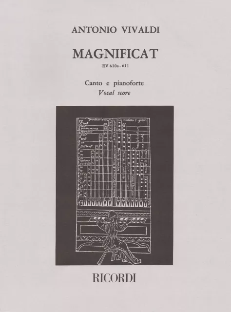 Antonio Vivaldi Magnificat RV610a RV611 for Vocal Score Choral Sheet Music Book