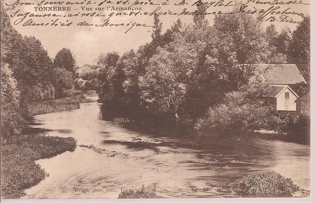 Cpa Tonnerre. Vue Sur L Armancon... Ecrite. Tbe