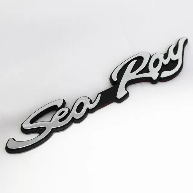 Sea Ray SEARAY Script Emblem Badge Boat Logo Self Adhesive Sticker 5 INCH