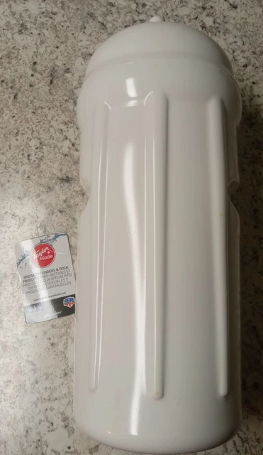 Taylor Made Products 45600 Dock Post Bumper 7" x 17" White Fits 1 1/2 to 2" Pipe