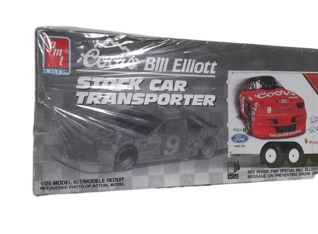 1990 AMT ERTL Coors Bill Elliot Stock Car Transporter 1/25 Model Kit ...