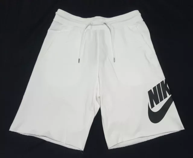 Nike Sportswear French Terry Shorts Men’s  White Black - Black AT5267 100 -