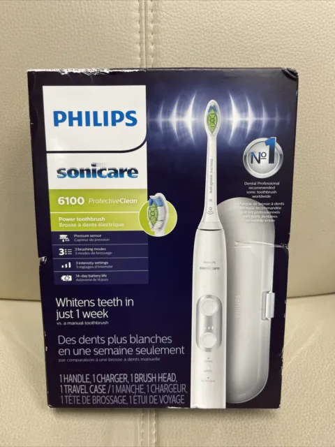 Cepillo de dientes Philips Sonicare ProtectiveClean 6100 HX6877 - blanco
