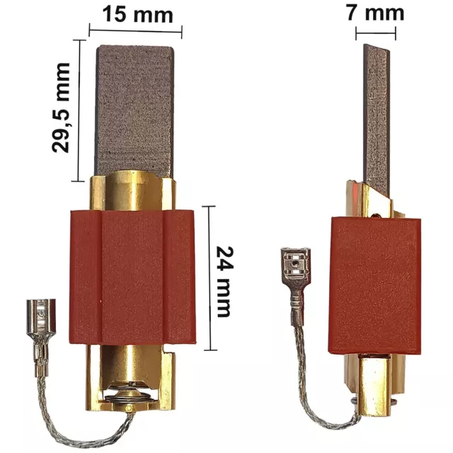 Cepillos de carbón carbón para lavadora Miele W3375, W3385, W340