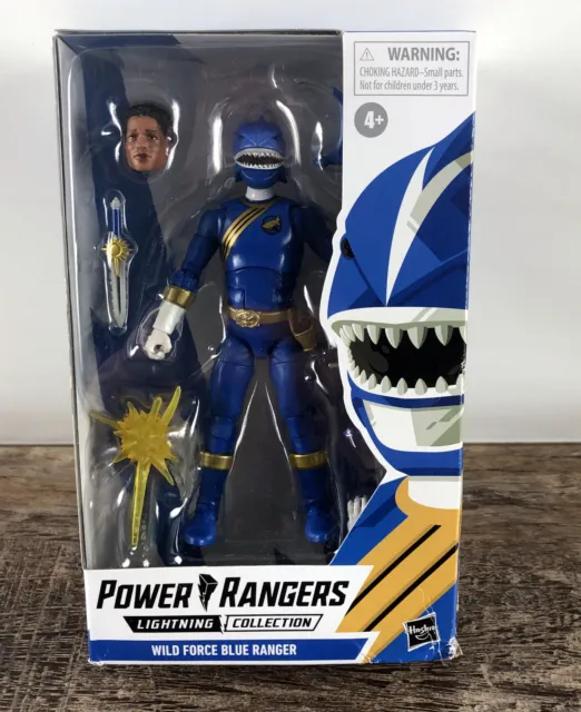 Power Rangers Lightning Collection Wild Force Blue Ranger 6" Damaged Box
