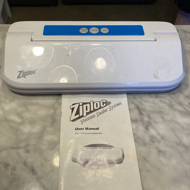ZIPLOC VACUUM SEALER System V100 White Tested 19.99 PicClick