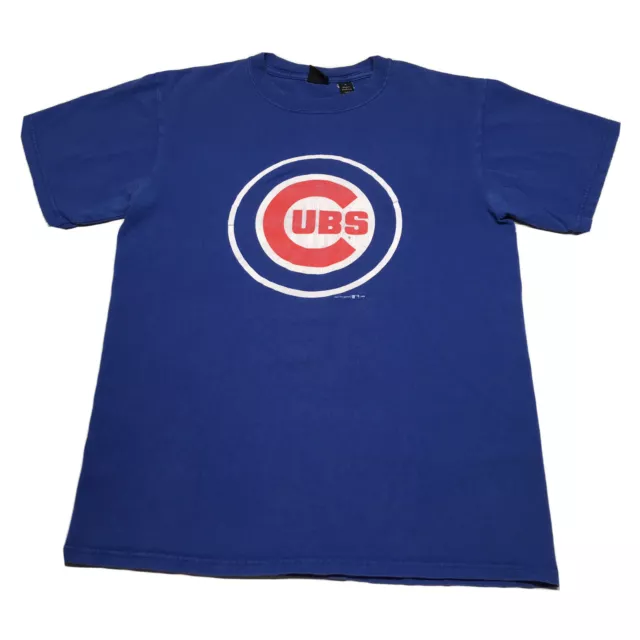 Chicago Cubs T-Shirt Men’s Medium MLB Baseball Team Logo Blue Official Sports
