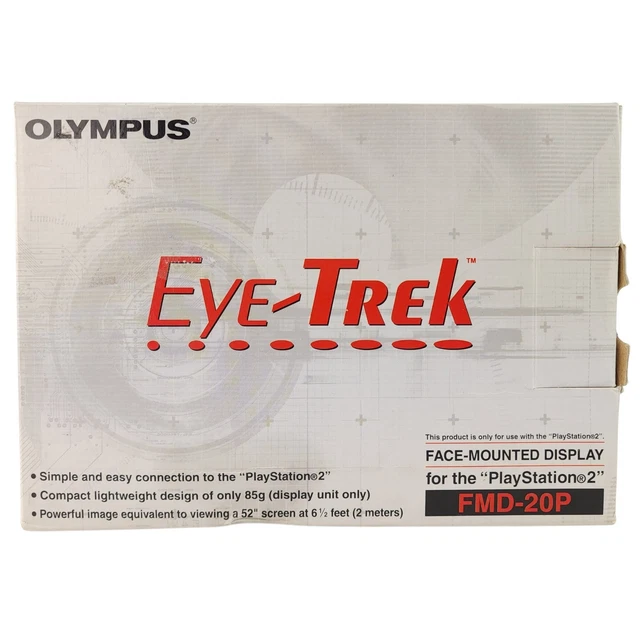 NEW -RARE OLYMPUS Eye-trek FMD-250W PS PlayStation 2 Compatible