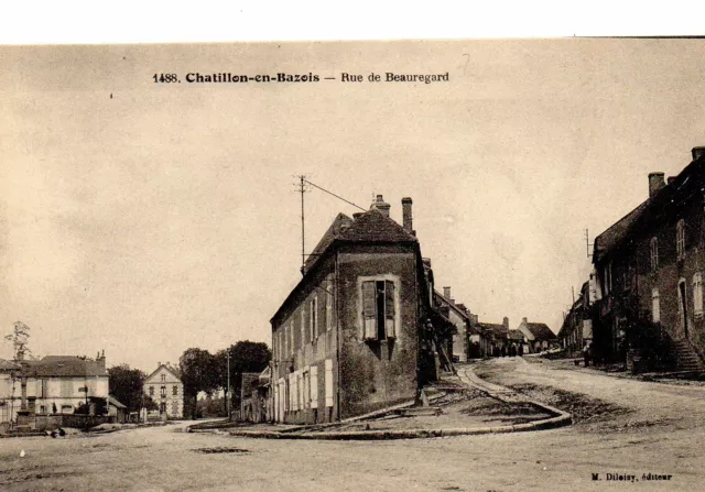 CPA de Chatillon en Bazois (58 Nièvre), Rue de Beauregard, années 1910