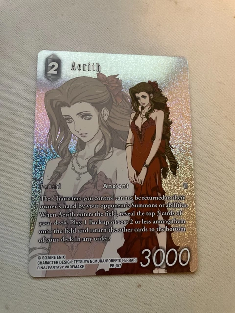 AERITH FOIL FULL Art Promo - PR-157 - PSA 10 - Final Fantasy TCG