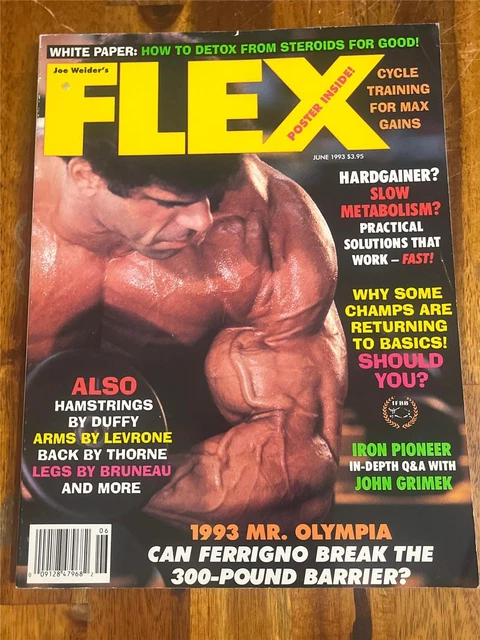 FLEX BODYBUILDING MUSCLE magazine Incredible Hulk LOU FERRIGNO 11-17 £5 ...