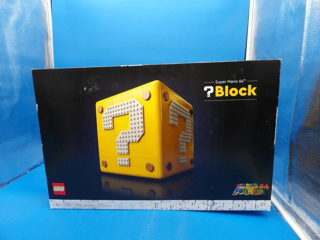 lego open box but sealed parts new complete 71395 super mario 64 nintendo block
