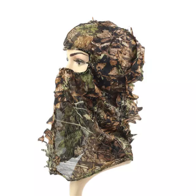 Ghillie Suit Hat Jungle Hunting Camouflage 3D Leaves Hat Cover Military For CS