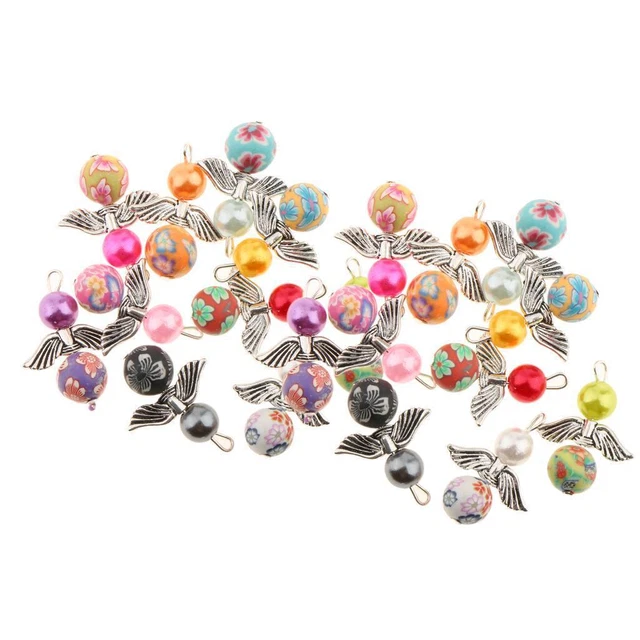 20 Teile Gemischte Engelsflügel Charms Perle Anhänger DIY Schmuck Erkenntnisse 2
