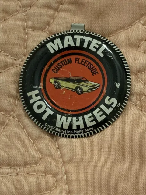 CUSTOM Fleetwood - Mattel Hot Wheels metal badge/pin/button/pinback 1967 Redline