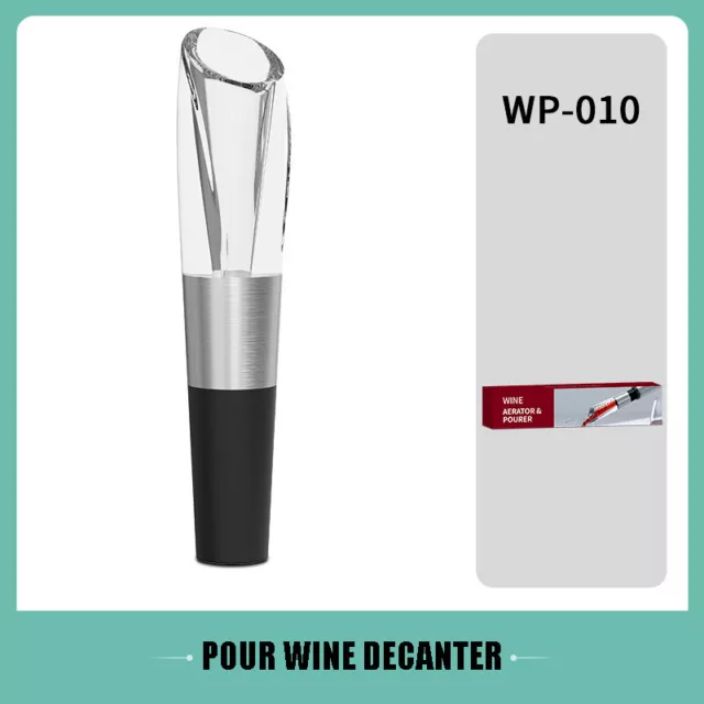 White Wine Aerator Pour Spout Bottle Stopper Decanter Pourer Aerating Acrylic