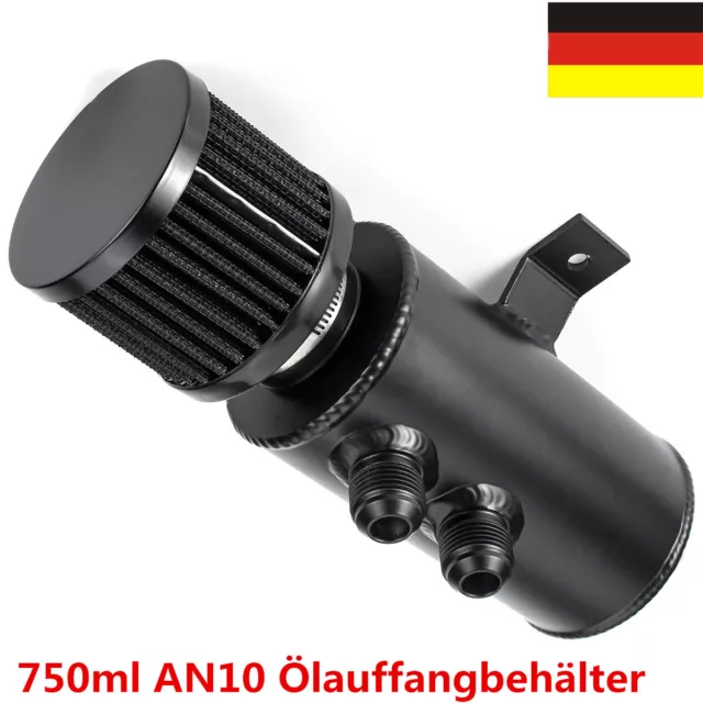 750ml Öl Catch Tank mit Filter Set Oil Can Auffangbehälter Ölsammler Ölbehälter