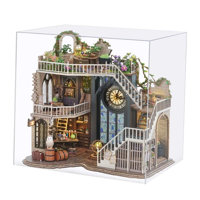 Wooden Miniature Dollhouse Creative Wooden House Crafts Dollhouse Kits for