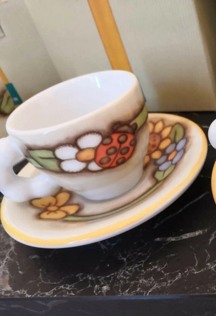 Tazzina THUN Collezione Country "GIRASOLE"  Caffè Coffee Cup nuova con scatola