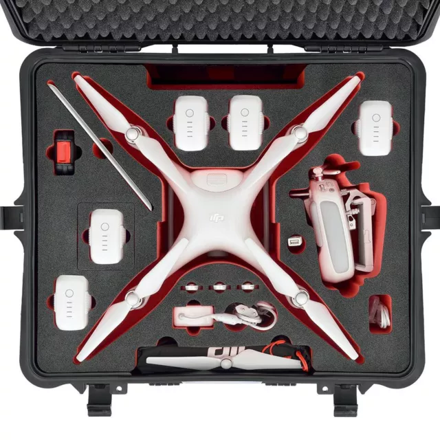 HPRC 2700W Wheeled Hard Case Waterproof Bag for DJI Phantom 4 Pro Pro+ Plus 2