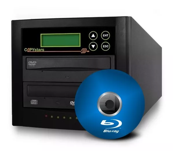 Copystars 2 Target Blu-ray DVD CD Disc Duplicator Copier 500GB HD+USB 3.0+media