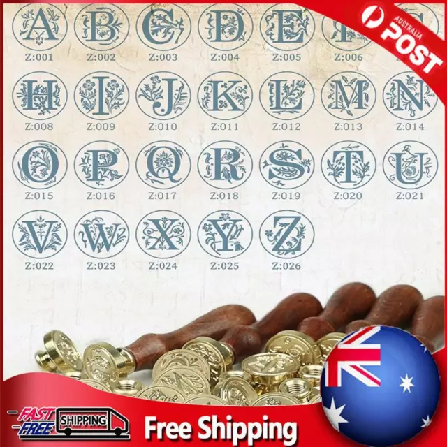 Sealing Wax Classic Initial Wax Seal Stamp Alphabet Letter