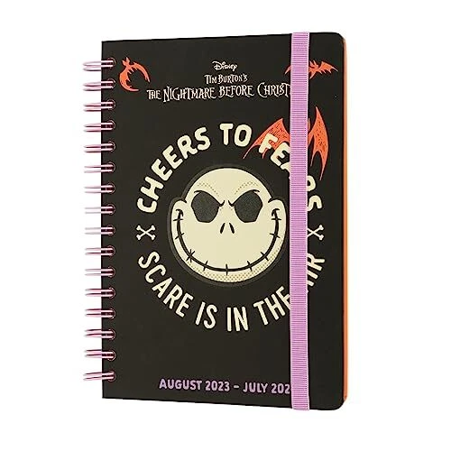 GRUPO ERIK DISNEY The Nightmare Before Christmas Diary 20232024 Back