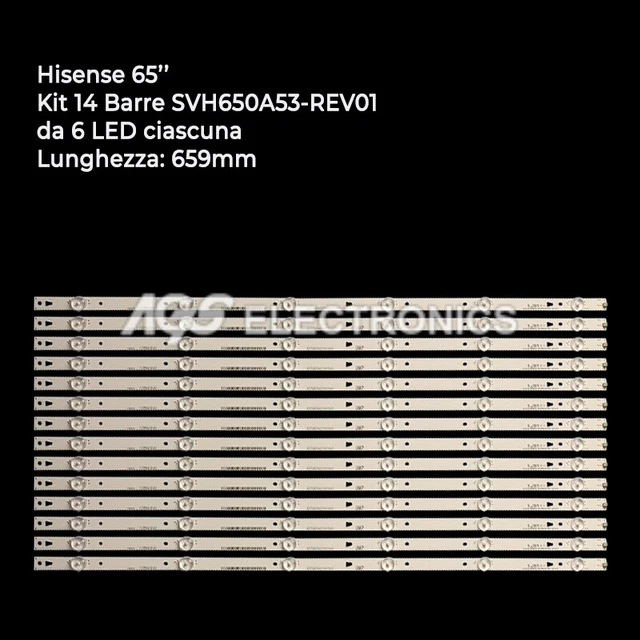 Bandes LED De Rétroéclairage Pour Téléviseur Listo - Réf. 8005454/506 - Pour Modèles Compatibles