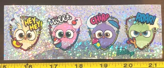 Stickers Hatchlings Hatchimals Sparkly x4 Cute Birds New Tweet Roar Official dup