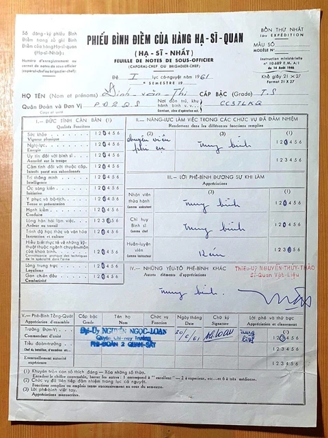 Original Signature Document Nguyen Ngoc Loan 1961 South Viet Nam Rare_LDP Shop.