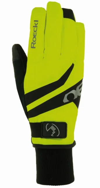Roeckl Rocca GTX Winter Fahrrad Handschuhe gelb/schwarz 2022