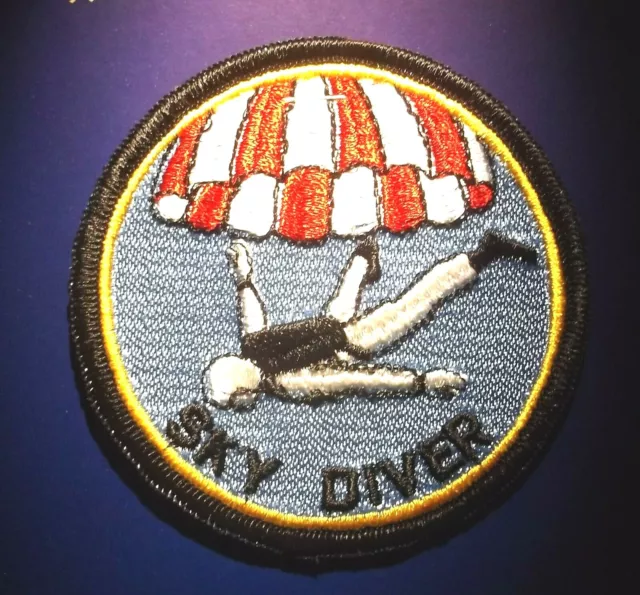 GEMSCO NOS Patch SPORT- SKY DIVER -  Famous "OH SH*T" Patch - Look Mom NO CORDS!