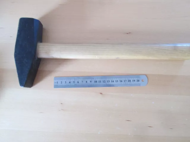 Schlosserhammer 2000 g 2 kg Hammer Werkstatthammer mit Holzstiel