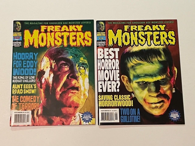 FREAKY MONSTERS Magazine Lot #10 & #14 Filmland Classics