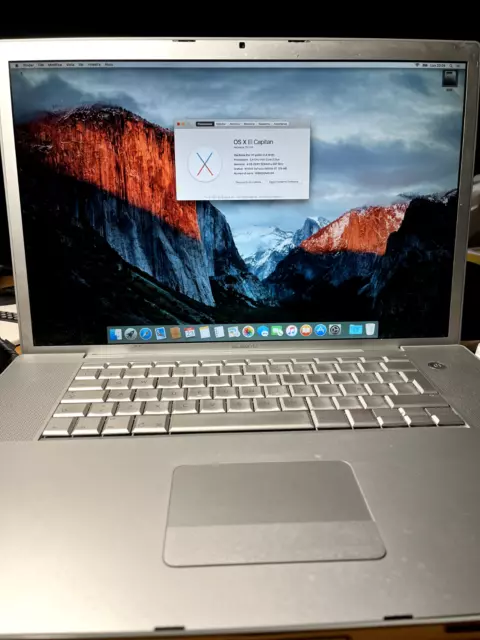 Apple MacBook 17" Intel Core Duo 2.4Ghz  SSD 40 GB 4GB  A1229 OSX El Capitan