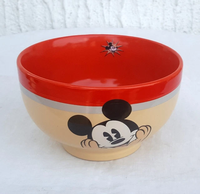 Bol à Dessert Mickey Mouse Disney - Céramique Multicolore, Neuf, Fabriqué En France