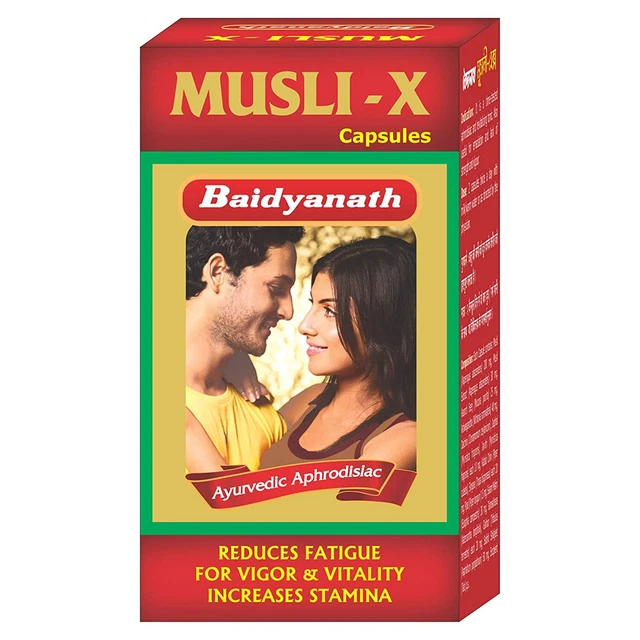 Baidyanath Musli X Made with Pure Safed Musli for Strength &Vitality 30 capsules