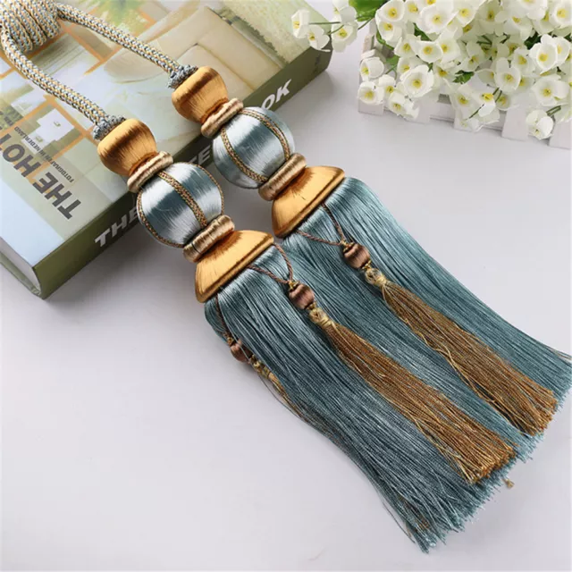 1 x (2 Tassels) Tieback Tie Back Lantern Ball Decor Curtain & Drapery Holdback