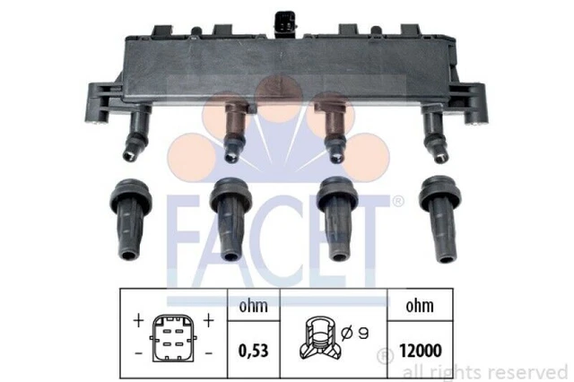 Rail De Bobines D'allumage PARTSLINE Compatible Peugeot Citroën Fiat 1.1 1.4 1.6 - Neuf