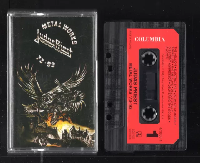K7 Audio ★ Judas Priest - Metal Works 73-93 ★ Cassette Tape COLUMBIA