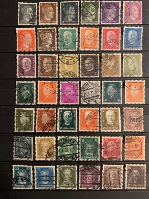 Briefmarken Lot Deutsches Reich Berühmte Persönlichkeiten